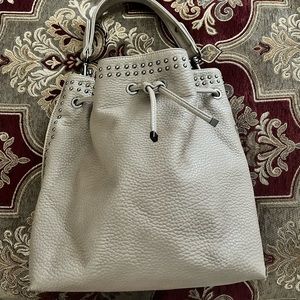 Taupe Leather hobo bad